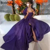 booma robe de soirée Élégante pour femme, tenue de bal arabe, fendue sur le côté, dubaï, 2025