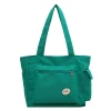 sac à main vert de grande capacité pour femmes, sac à bandoulière blanc à la mode, fourre tout polyvalent pour étudiantes, sac à main de voyage en tissu oxford, 2025