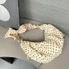 sac sous les bras chic pour femme, sac à bandoulière rétro à pois, sac boulette plissé assressenti, grande capacité, voyage en plein air