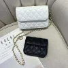 sac de ceinture en cuir élégant avec chaîne pour femmes, sac de poitrine à la mode, mini porte monnaie, pochette de soirée y2k, sac banane, sacoche à bandoulière, sac à main quotidien