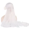 foulard hijab instantané en mousseline de soie avec sous capuchon, Écharpe de sauna extensible, fine, respirante, protection solaire