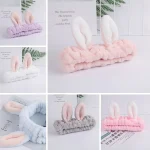 Bandeaux de tête pour femmes, nœuds de cheveux doux mignons, bandeau de sauna, bandeaux de lavage du visage, turbans de maquillage, bandage, accessoires pour filles