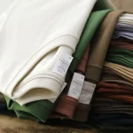 Have – chemise à Base en pur coton bleu, T-Shirt de couleur unie, rétro américain, col rond, manches courtes, T-Shirt lourd pour hommes