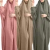 Eid à capuche femmes musulmanes Hijab robe vêtement de prière Abaya longue Khimar couverture complète Ramadan robe Abayas vêtements islamiques Niqab jilbab Eid à capuche femmes musulmanes Hijab robe vêtement de prière Abaya longue Khimar couverture complète Ramadan robe Abayas vêtements islamiques Niqab jilbab