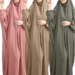 Eid à capuche femmes musulmanes Hijab robe vêtement de prière Abaya longue Khimar couverture complète Ramadan robe Abayas vêtements islamiques Niqab jilbab