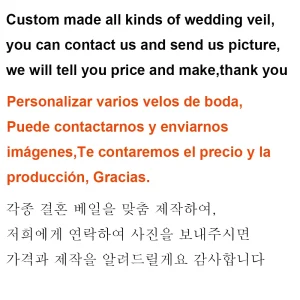 Tous types de voile, ize de voile de mariage, lien de ize de voile de dentelle personnalisé