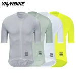 YKYWBIKE maillot de cyclisme pour hommes à manches courtes maillot de vélo d&rsquo;été chemise de vélo de route vêtements de cyclisme respirant équipe professionnelle
