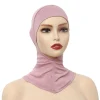 26 couleurs hijab intérieur casquettes extensible classique jersey coton tube casquette coton pratique sous écharpe foulards voyage