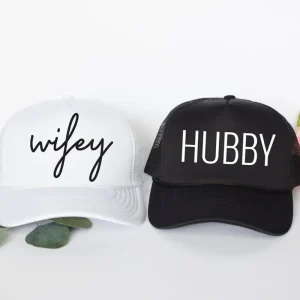 Wifey-Chapeau de mari et d&rsquo;épouse, Mr et Mrs, DivCouples, Lune de miel, Nouveaux mariés, Cadeau de douche nuptiale de mariage, Accessoires photo