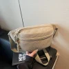 pour les femmes mode sac hanche sac à main épaule décontracté velours côtelé ceinture sacs fanny pack femme banane taille bandoulière poitrine sac poche
