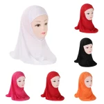 Amira Hijab pour petites filles, belles couleurs vives, adaptées aux enfants de 2 à 5 ans, foulard islamique, nouvelle collection 2025