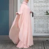 eid musulman abayas pour les femmes modeste faux deux pièces robes islam robes arabe longue robe jalabiya ramadan maroc dubaï caftan