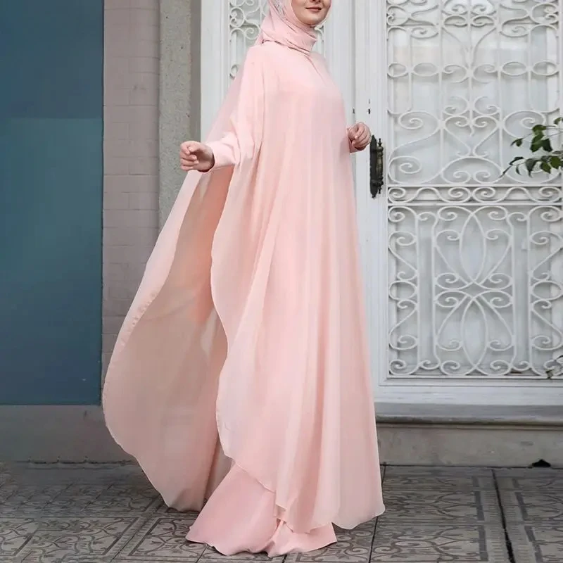 eid musulman abayas pour les femmes modeste faux deux pièces robes islam robes arabe longue robe jalabiya ramadan maroc dubaï caftan