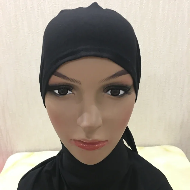 casquette hijab intérieure en coton musulman, couverture complète, chapeau islamique, sous écharpe, bonnet en os, foulards turcs, couvre chef musulman
