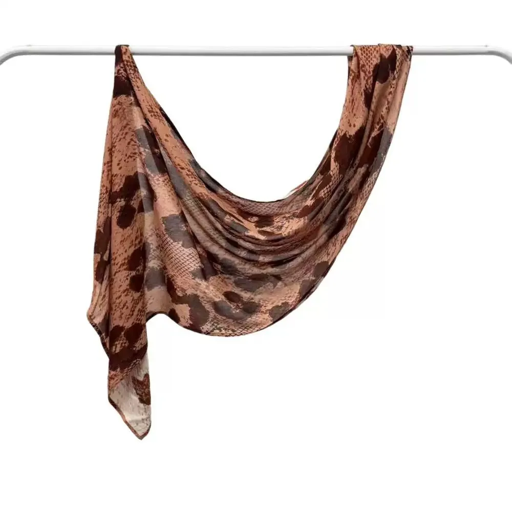 Foulard Hijab imprimé Animal à la mode, Long Bandana, Turban islamique à bord large pour femme Foulard Hijab imprimé Animal à la mode, Long Bandana, Turban islamique à bord large pour femme