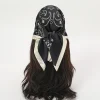 Foulard de cheveux en Satin de soie Hijab 70x70cm, bandeau carré imprimé pour femmes, silencieux de cou, mode dames, Bandana de luxe