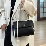 Sac à bandoulière classique en cuir pour femmes, élégant, de luxe, Vintage, fourre-tout de styliste, minimaliste, élégant, grande capacité, couleur unie