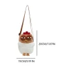 sac à main jetable pour femme, sac à main à sangle réglable, peluche moelleuse, sac de dessin animé, mignon, lancé de poule, voyage et fête