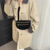 femme taille sac 2025 hiver faux daim poitrine pack rue tendance fanny pack simple ceinture sac concepteur femme épaule sac à bandoulière