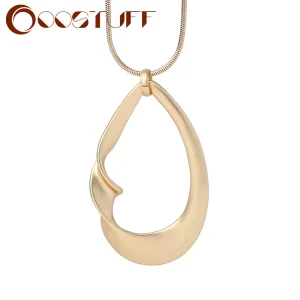Collier à Suspension Géométrique Simple pour Femme, Bijoux Tendance, Long, Equion le Cou, Décoration, Accessoires Gothiques, Document en Or, 2022