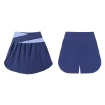Short de sport respirant 2 en 1 pour femmes, doublure intérieure, jupe de Yoga colorée, poches latérales pour téléphone, ceinture élastique