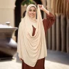 Nouveau femmes musulmanes en mousseline de soie Hijab avec capuchon Bonnet instantané en mousseline de soie Hijab broches châle foulard sous écharpe casquettes couverture bandeau Nouveau femmes musulmanes en mousseline de soie Hijab avec capuchon Bonnet instantané en mousseline de soie Hijab broches châle foulard sous écharpe casquettes couverture bandeau