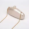 pochette coquille acrylique couleur perle sac à main femmes soirée de mariage mignon ivoire perle couleur café sac à main nouveau 2025