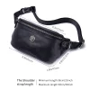 sacs banane en cuir véritable pour hommes, sac de ceinture, sac de taille à la mode, sac à bandoulière pour entraînement, voyage, camping, randonnée, marche