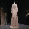sharon said arabe nu rose abaya caftan robe de soirée longue élégante perlée femmes robes de soirée de mariage sf239 personnalisé