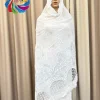 2025 musulman ramadan hijab femme musulman foulard hijabs pour femme africaine islam dubaï en mousseline de soie broder écharpe 200*100 châles