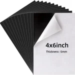 Feuilles magnétiques adhésives Aimants photo 4 x 6 pouces, feuilles magnétiques flexibles avec support pour l&rsquo;artisanat, les photos, les images, facile à décoller.