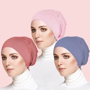Bonnets Hijab intérieurs musulman, Jersey extensible, sous-écharpe islamique, Bonnet pour femme, Turban Bonnets Hijab intérieurs musulman, Jersey extensible, sous-écharpe islamique, Bonnet pour femme, Turban