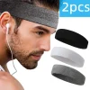 Bandeau de sport absorbant la sueur, bandeau d&rsquo;entraînement élastique en coton, bandeau anti-dérapant et respirant pour le basket-ball et le Fitness
