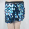 jupe de danse du ventre à paillettes pour femmes, mini jupes kly de rotterdam, écharpe de hanche, costume de fête rave, ceinture, festival, tenue de performance de carnaval