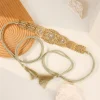 une mariée marocaine mode ceinture corde conception taille accessoires moyen orient femme caftan chatelaine