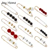 Épingles de sûreté robustes, embellissement de perles, broches décoratives pour pull, épingles de sûreté pour broches artisanales décoratives, 4/1 pièces