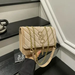 Niche chaîne sac carré Chic sac à bandoulière pour femmes mode épaule fourre-tout minimaliste jour à nuit sac polyvalent sac à bandoulière ​