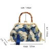 pochette de soirée de luxe pour femmes, pochette de mariée, sac à main avec chaîne, sacs à bandoulière, petit sac à main de fête, poignée en rotin, fourre tout