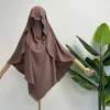 cape khimar avec bretelles niqab jazz crêpe triangle islamique femmes musulmanes en gros ramadan cravate dos prière hijab