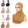 femmes musulmanes jersey sous écharpe voile couvre chef musulman foulard intérieur chapeau hijab chimio casquettes islam ninja écharpe os bonnet