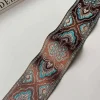 ruban en dentelle brodé ethnique boho, 1 mètre, 6cm, garniture en dentelle, vintage, bricolage, sac à vêtements, accessoires, tissu brodé personnalisé