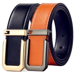 Ceinture décontractée à la mode de 3,3 cm avec boucle lisse argentée, ceinture de styliste pour hommes de haute qualité, coupe unisexe, parfaite pour les vêtements de travail en jean