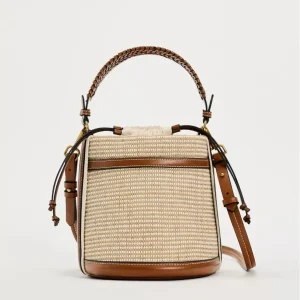 Mode paille seau sac tissage femmes sacs à main concepteur lambrissé épaule sacs à bandoulière décontracté été plage petit fourre-tout sacs à main