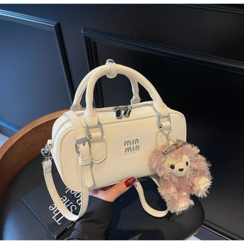 Sac fourre-tout à la mode Vintage Simple avec charme minimaliste et grand rangement couleur unie