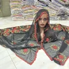 vente 2025 nouveau dubaï islam brodé châle doux laine jersey hijab pour les femmes musulmanes style long nouveau filet africain pour le printemps été