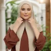 nouveau modal hijabs undercap instantané musulman femmes hijab maillot intérieur coton bandeau casquette écharpe solide islamique turban strech bonnet