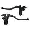 Levier d’embrayage de guidon en alliage d&rsquo;aluminium noir, pour Pit Dirt Bike Pitbike moto ATV, câble de levier de frein et d’embrayage, soutien-gorge avant