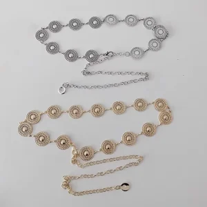 Boucle réglable en or Long ceinture de ceinture robe de carrosserie chaîne de carrosserie pour femmes