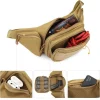 sac banane tactique d'extérieur en nylon multi compartiments, équipement de chasse, camping, escalade, téléphone, pistolet, magazine, rangement, sac de taille