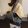 sac fourre tout en cuir pour femme, sac à main de simplicité, solide, vintage, initié, sac messager pour femme, mode